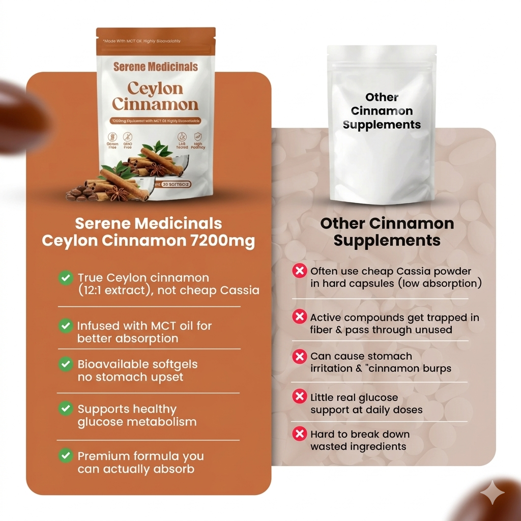 Ceylon Cinnamon With Black Seed Oil (30 Softgels)